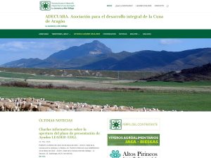 Renovación de la web de ADECUARA (Asociación para el desarrollo integral de la Cuna de Aragón)