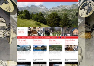 Web de la Asociación Turística del Valle del Aragón: responsive