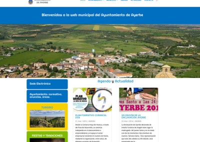 Web del Ayuntamiento de Ayerbe