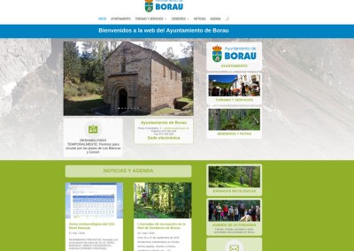 Web del Ayuntamiento de Borau