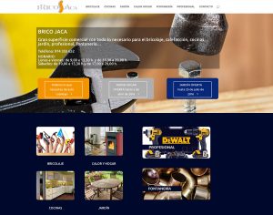 BRICO JACA, gran superficie comercial situada en Jaca con todo lo necesario para el bricolaje, calefacción, cocinas, jardín y fontanería ha renovado el diseño de su página web (www.bricojaca.com)