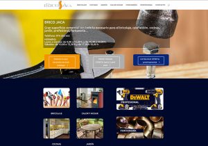BRICO JACA, gran superficie comercial situada en Jaca con todo lo necesario para el bricolaje, calefacción, cocinas, jardín y fontanería ha renovado el diseño de su página web (www.bricojaca.com)
