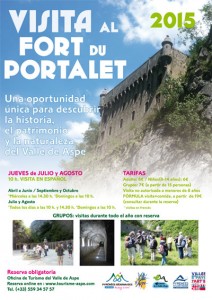 Diseño de la cartelería bilingüe para Tourisme Aspe, sobre las "Visitas al Portalet". También flyers y señalética para vehículos.