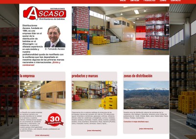 Web de Distribuciones Ascaso en Jaca