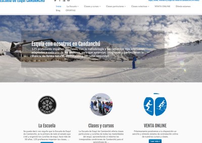 Web de la Escuela de Esquí de Candanchú: cursillos, clases, reserva online