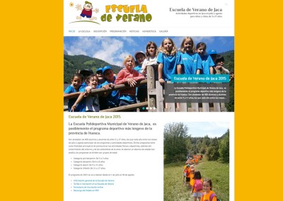 Web de la Escuela de Verano de Jaca