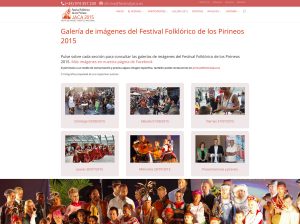 Web del Festival Folklórico de Jaca