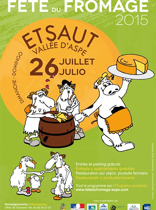 Diseño de material promocional para la Fête du Fromage de Etsaut