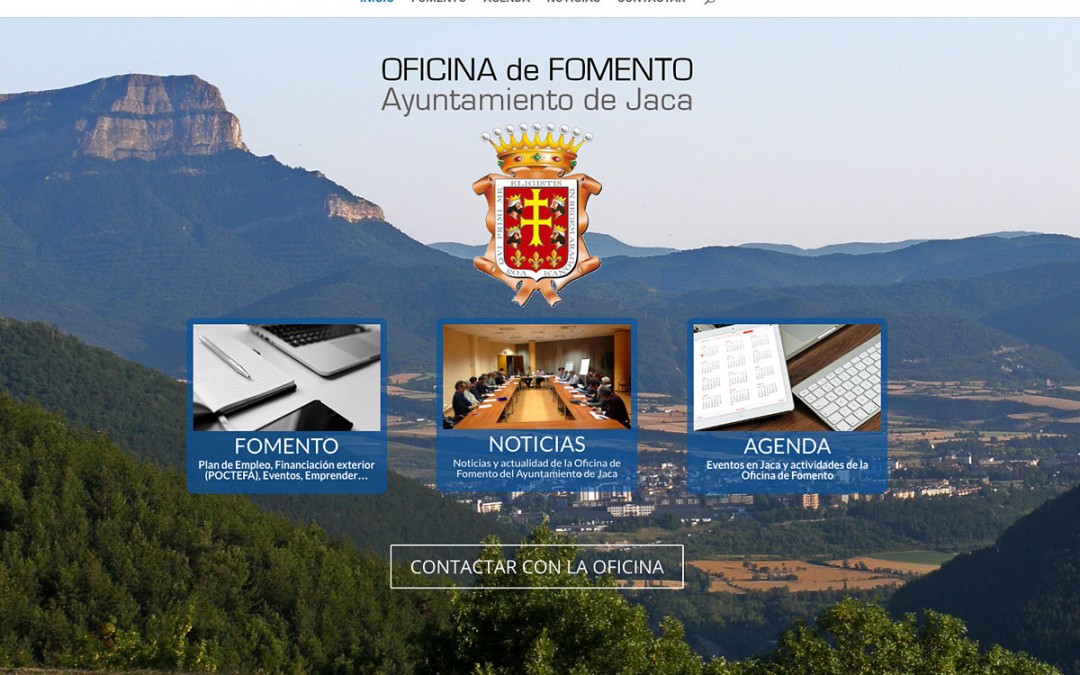 Web de la Oficina de Fomento del Ayto. de Jaca