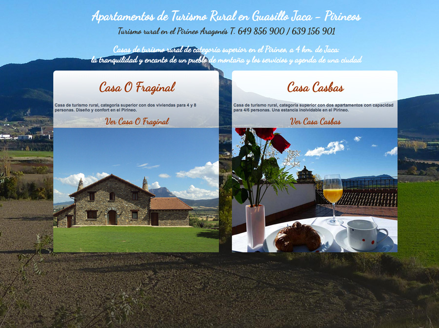 Web de Turismo Rural en Guasillo :  Casa O Fraginal y Casa Casbas