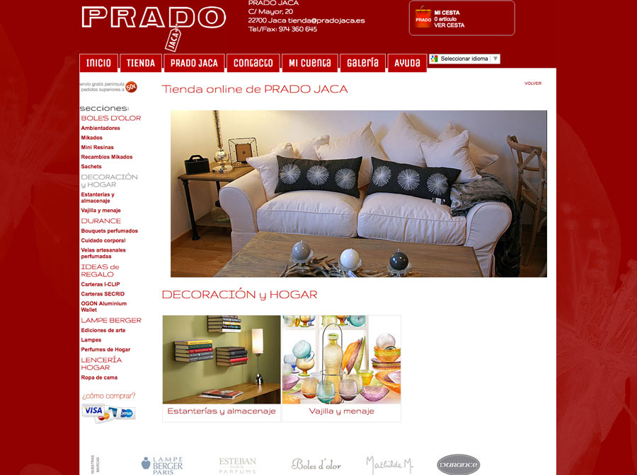 Tienda online PRADO Jaca Responsive