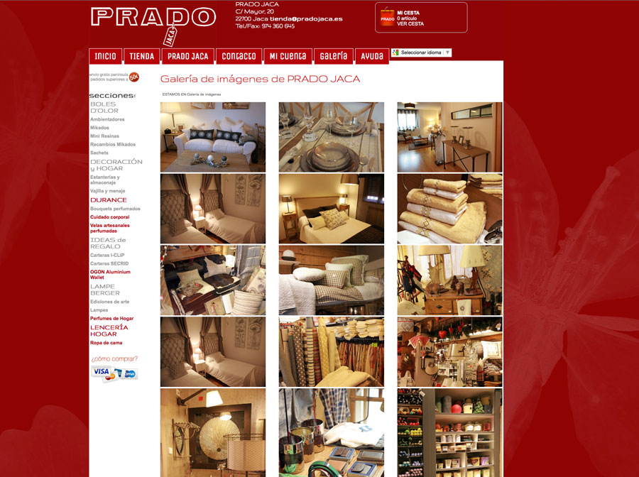 Tienda online PRADO Jaca Responsive