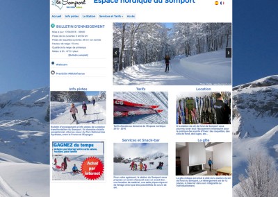 Web del Espace nordique du Somport