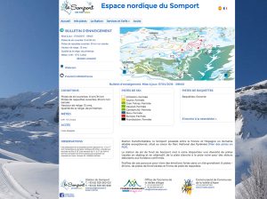 Web del Espace nordique du Somport