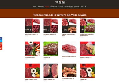 Web y tienda online de Ternera del Valle de Aísa