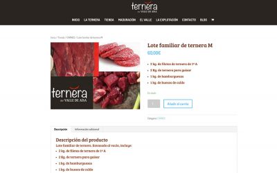 Web y tienda online de Ternera del Valle de Aísa