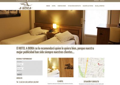 Web del Hotel A Boira Jaca