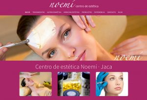 Web de Centro de estética Noemí · Jaca