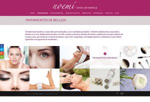 Diseño web centro tratamientos medicina estética