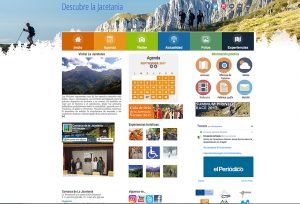 Rediseño de la web turística de la Comarca de la Jacetania (www.aspejacetania.com) para hacerla responsive y actualizar su diseño.