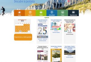Rediseño de la web turística de la Comarca de la Jacetania (www.aspejacetania.com) para hacerla responsive y actualizar su diseño.