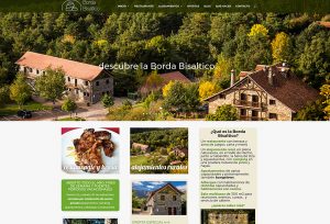 Web en WordPress para la Borda Bisaltico de Echo (www.bordabisaltico.com). Un completo sitio web con información sobre el camping, restaurante, apartamentos, sala para eventos y bungalows de este establecimiento del Valle de Hecho. 