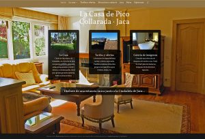 Web en WordPress de alquiler La Casa de Pico Collarada · Jaca