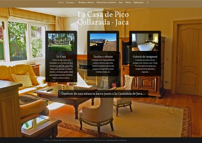 Web en WordPress para alquiler turístico: La Casa de Pico Collarada