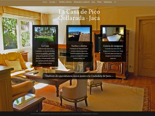 Web en WordPress para alquiler turístico: La Casa de Pico Collarada