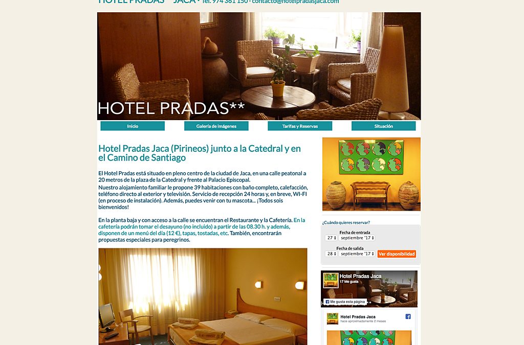 Web Hotel Pradas Jaca