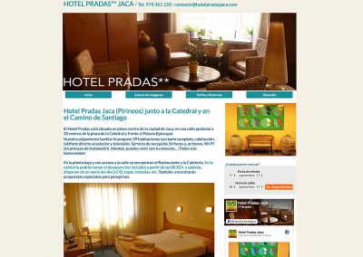 Web Hotel Pradas Jaca