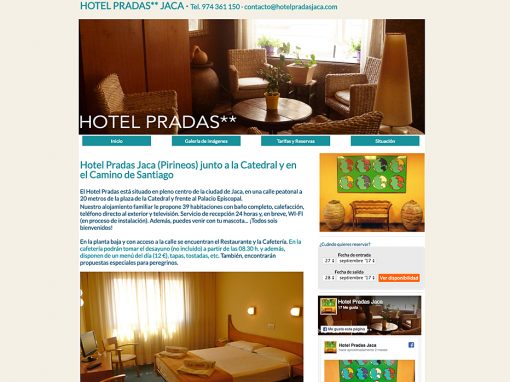 Web Hotel Pradas Jaca