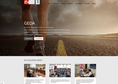 Web de GEDA, responsive y modificable