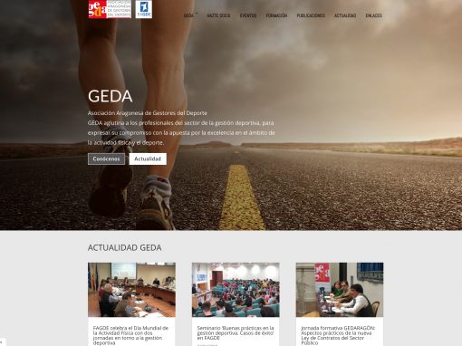Web de GEDA, responsive y modificable