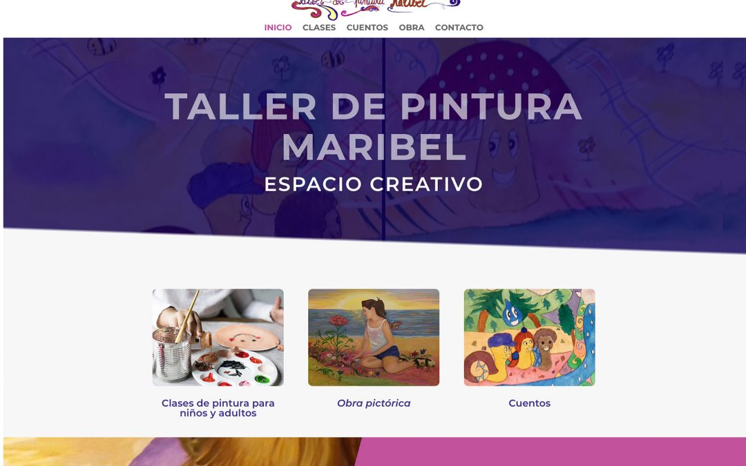 Web del Taller de Pintura Maribel