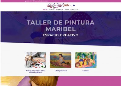 Web del Taller de Pintura Maribel