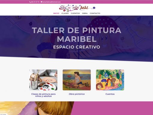 Web del Taller de Pintura Maribel