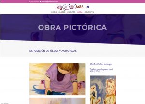 Web de Taller de Pintura Maribel Web sencilla realizada en WordPress para difusión de las clases, obra pictórica y cuentos de la artista afincada en Jaca: www.tallerdepinturamaribel.com