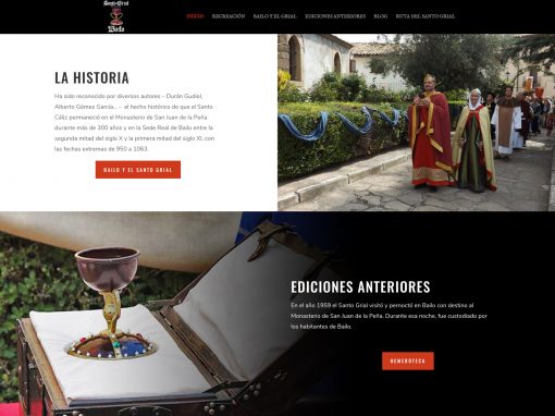 Web de la Recreación histórica del Santo Grial de Bailo