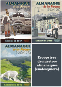 Pack 3 almanaques cualesquiera Precio: 50€ (Min. 52€ / Max. 64€)