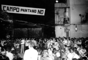 Oposicion al pantano de Campo. Archivo Andalán