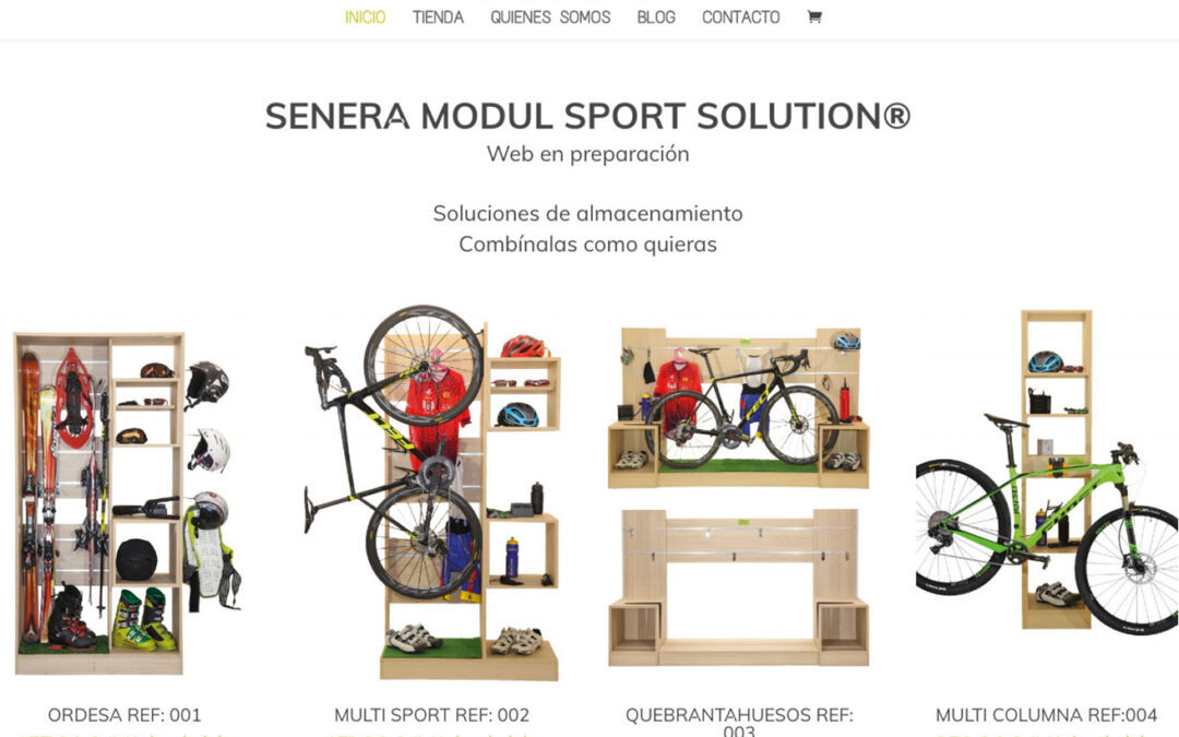 Senera Modul Sport. Diseño web y Tienda online