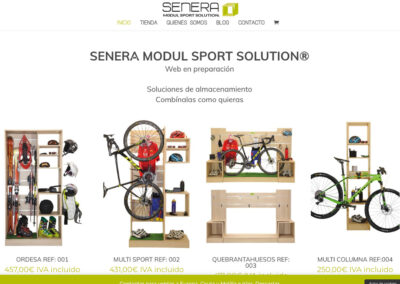 Senera Modul Sport. Diseño web y Tienda online