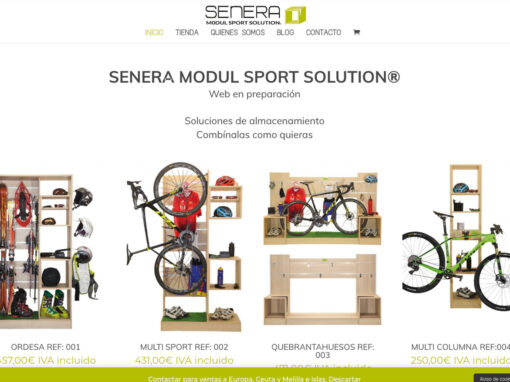 Senera Modul Sport. Diseño web y Tienda online