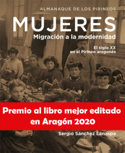Portada del libro "Mujeres, migración a la modernidad" Libro mejor editado de Aragón 2020