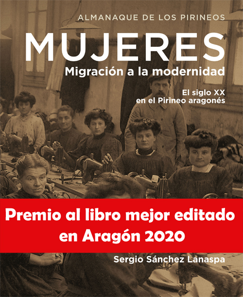 Portada del libro "Mujeres, migración a la modernidad" Libro mejor editado de Aragón 2020