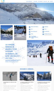 Diseño de web  en WordPress para Espacios Nórdicos de Aragón. Descripción de los espacios nórdicos y las actividades que se pueden realizar, blog con la actualidad...  Web oficial de la Asociación «Espacios Nórdicos de Aragón» con un doble objetivo: desarrollar este sector por dos vías, la turística y la deportiva, aunando esfuerzos en su mejora constante y reivindicar los espacios nórdicos dentro del sector de la nieve en Aragón. Ver http://www.espaciosnordicosdearagon.es/