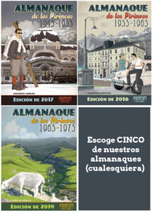 PACK 5 Almanaques de los Pirineos (cualesquiera)