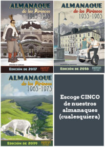 PACK 5 Almanaques de los Pirineos (cualesquiera)