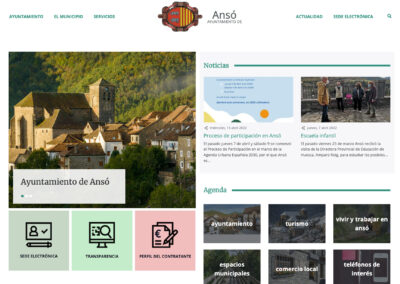 Webs municipales Jacetania y Alto Gállego y web comarca Alto Gállego